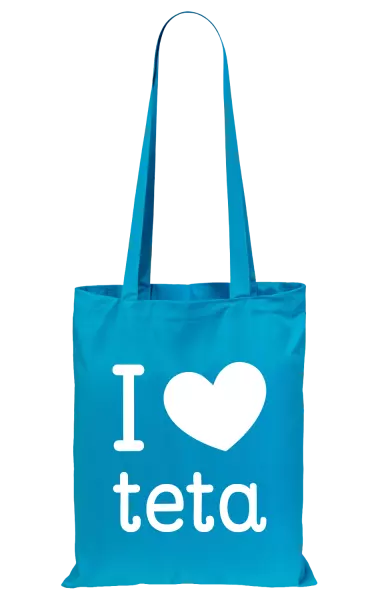 Látková taška I love teta