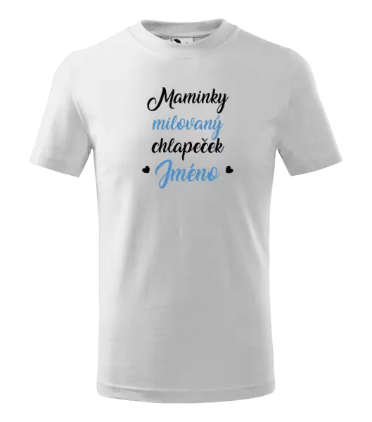 Dětské tričko Maminky milovaný chlapeček