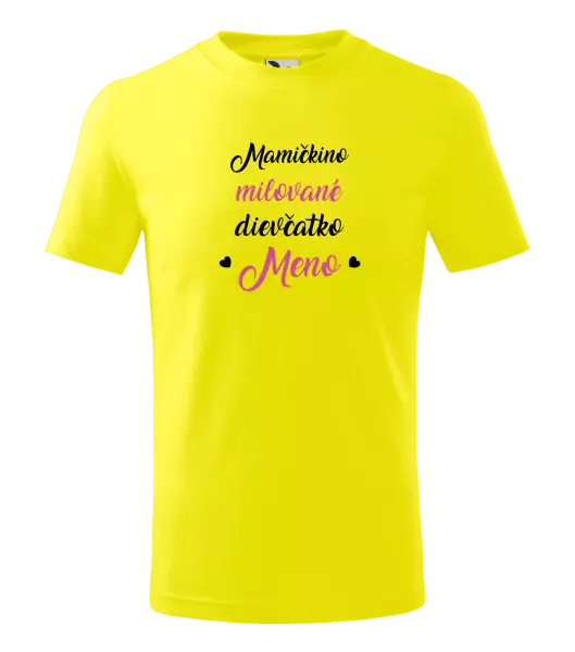Detské tričko Mamičkino milované dievčatko