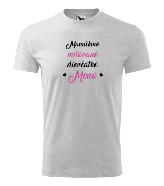 Detské tričko Mamičkino milované dievčatko