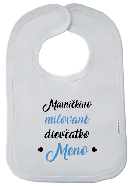Detský podbradník Mamičkino milované dievčatko