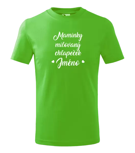 Dětské tričko Maminky milovaný chlapeček