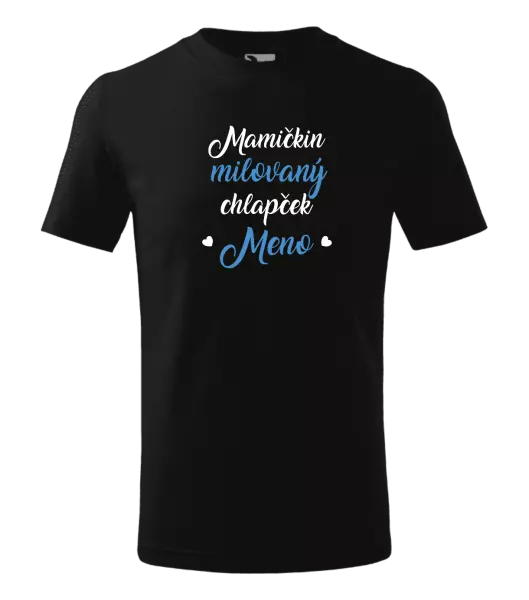 Detské tričko Mamičkin milovaný chlapček