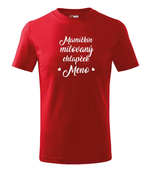 Detské tričko Mamičkin milovaný chlapček