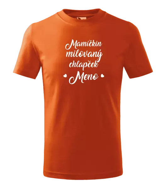 Detské tričko Mamičkin milovaný chlapček