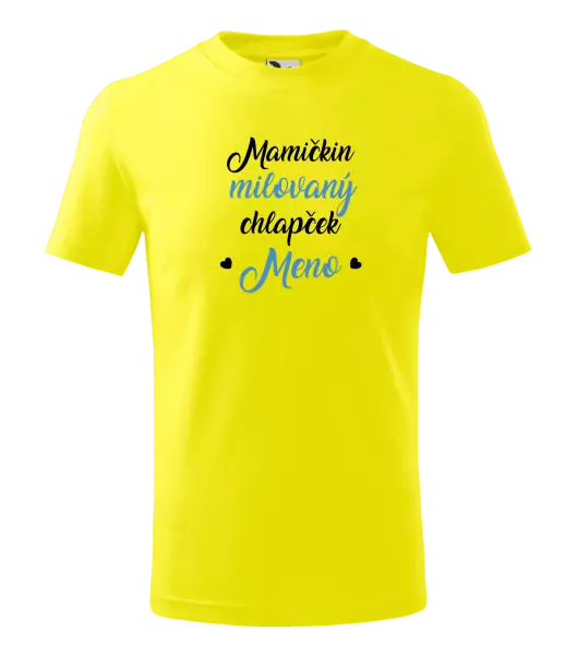Detské tričko Mamičkin milovaný chlapček