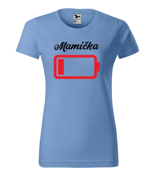 Dámske tričko Mamička - baterie