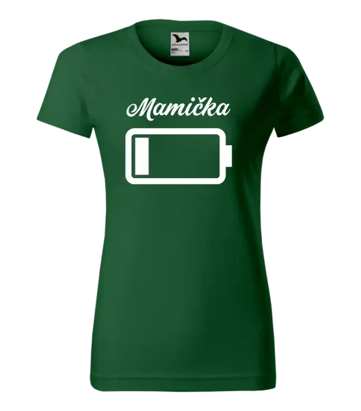 Dámske tričko Mamička - baterie
