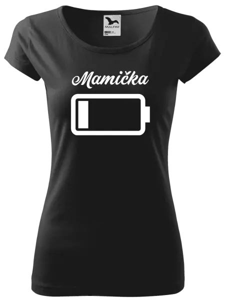 Dámske tričko Mamička - baterie