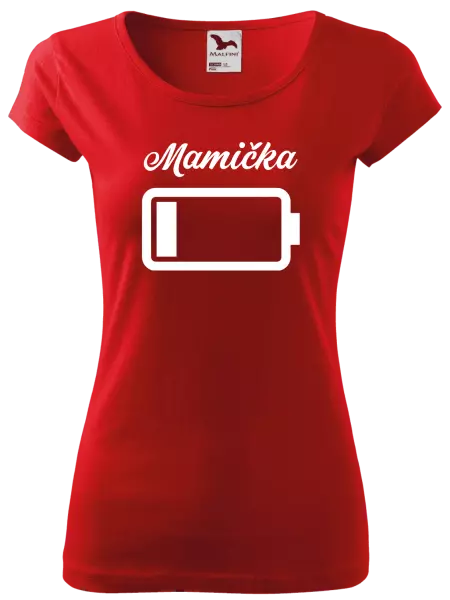 Dámske tričko Mamička - baterie