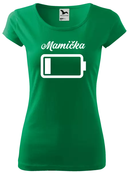 Dámske tričko Mamička - baterie
