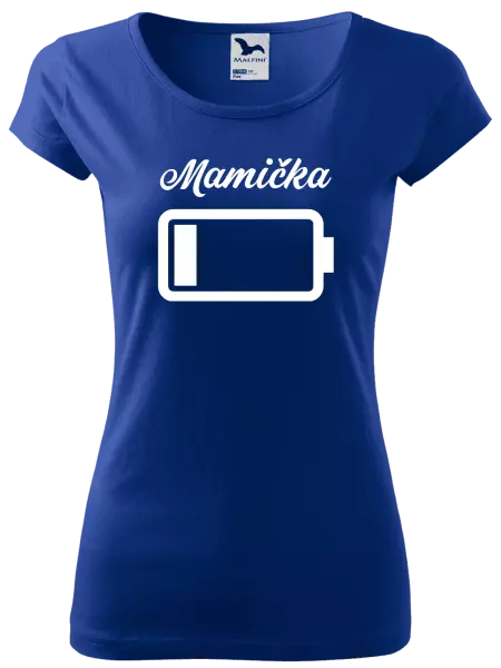 Dámske tričko Mamička - baterie