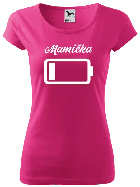 Dámske tričko Mamička - baterie