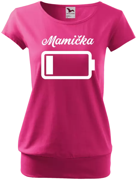 Dámske tričko Mamička - baterie