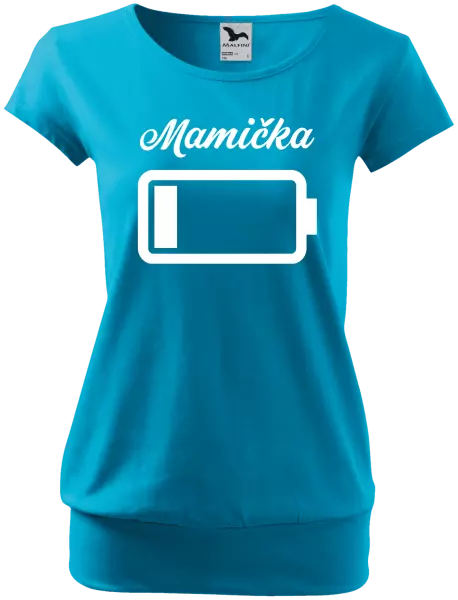 Dámske tričko Mamička - baterie