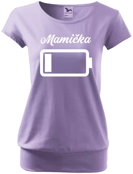 Dámske tričko Mamička - baterie