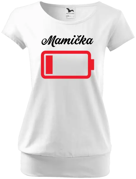 Dámske tričko Mamička - baterie