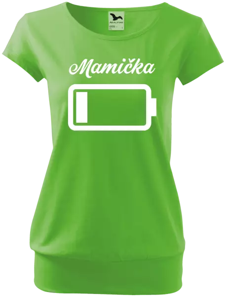 Dámske tričko Mamička - baterie