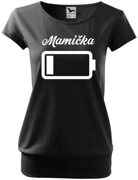 Dámske tričko Mamička - baterie