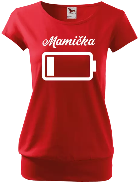 Dámske tričko Mamička - baterie