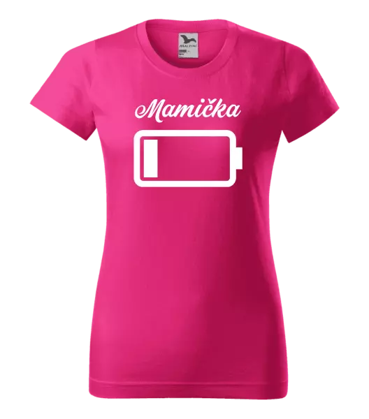 Dámske tričko Mamička - baterie