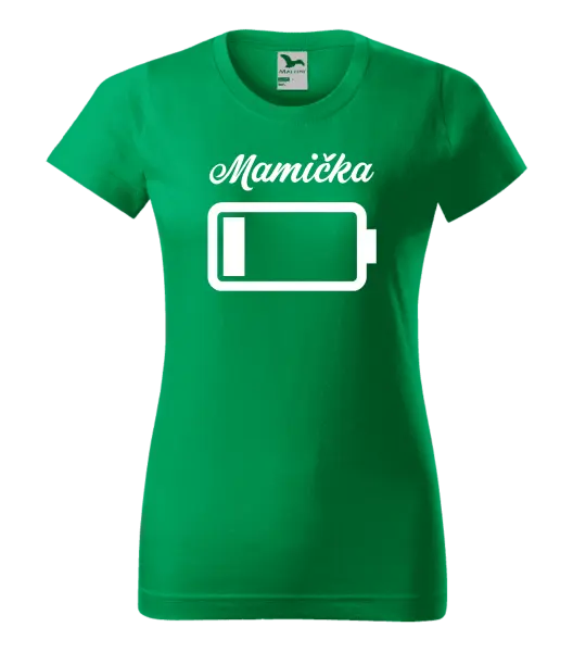 Dámske tričko Mamička - baterie
