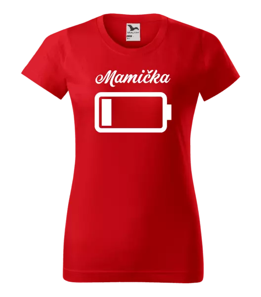 Dámske tričko Mamička - baterie