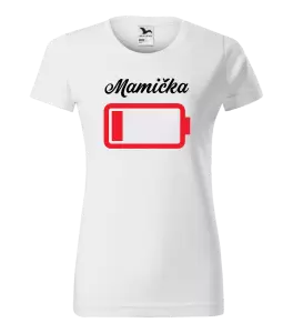 Dámske tričko Mamička - baterie