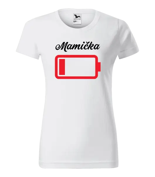 Dámske tričko Mamička - baterie