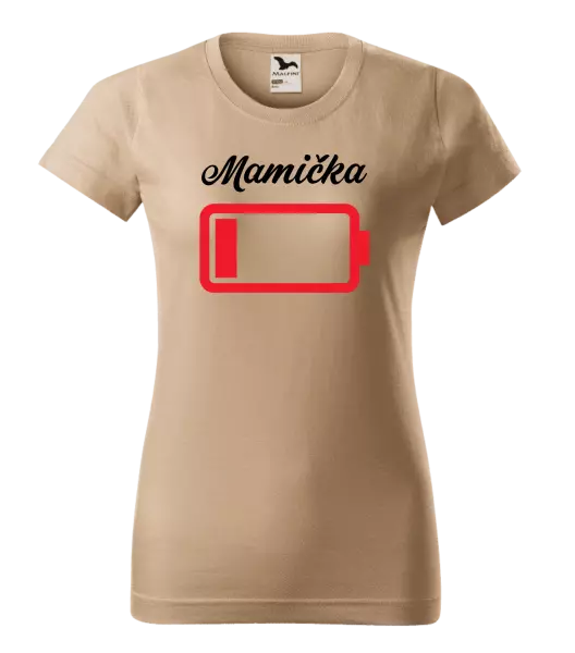 Dámske tričko Mamička - baterie