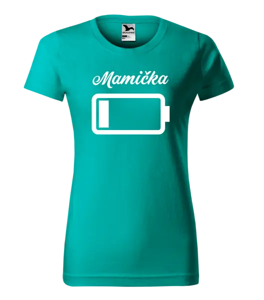 Dámske tričko Mamička - baterie