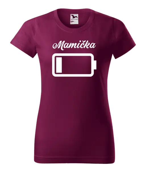 Dámske tričko Mamička - baterie