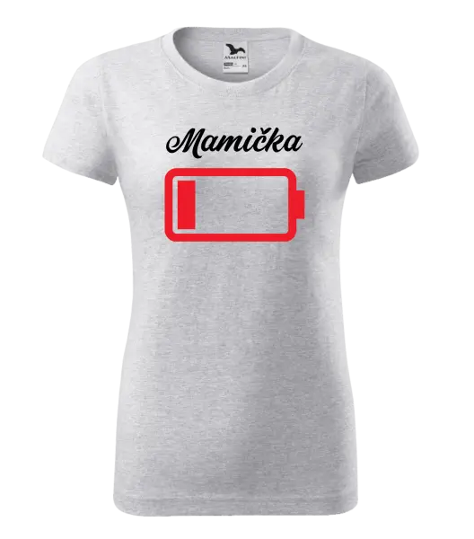 Dámske tričko Mamička - baterie