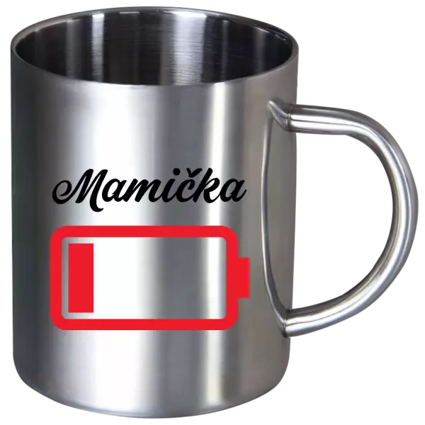Nerezový hrnček Mamička - baterie