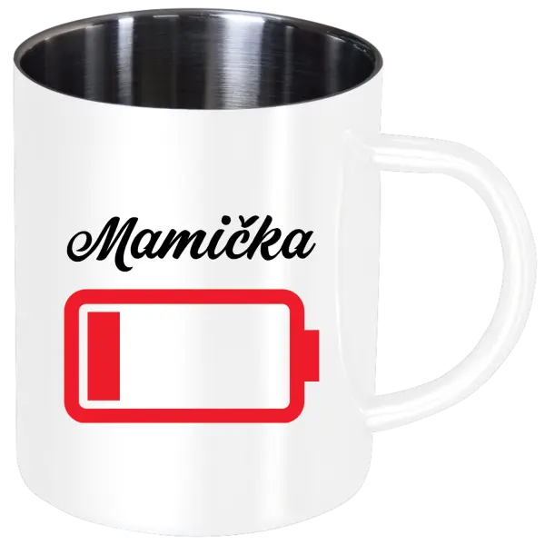 Nerezový hrnček Mamička - baterie