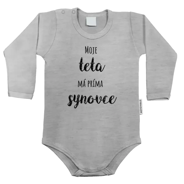 Dětské body Moje teta má prima synovce