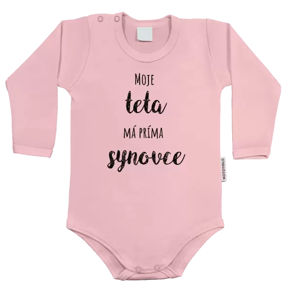 Dětské body Moje teta má prima synovce