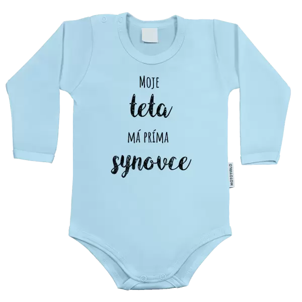 Dětské body Moje teta má prima synovce