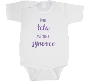 Dětské body Moje teta má prima synovce