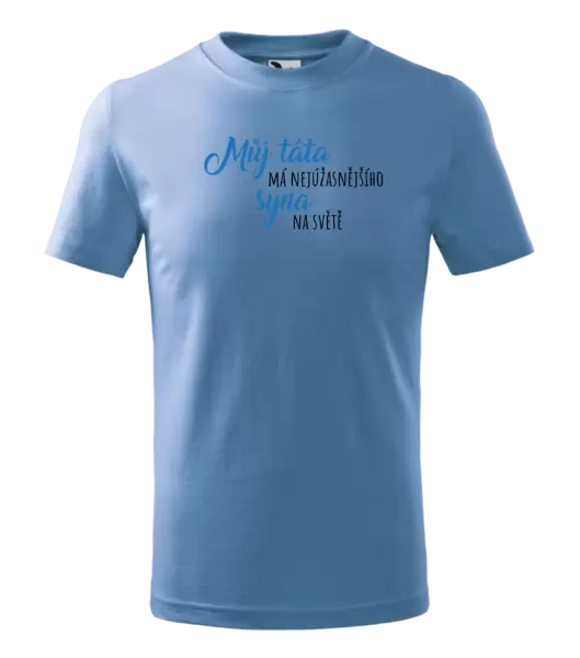 Dětské tričko Můj táta má nejúžasnějšího syna na světě