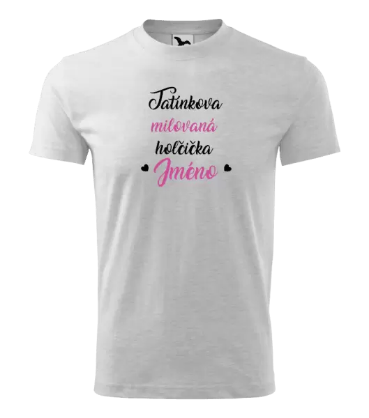 Dětské tričko Tatínkova milovaná holčička