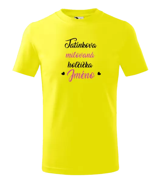 Dětské tričko Tatínkova milovaná holčička