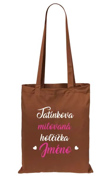 Látková taška Tatínkova milovaná holčička