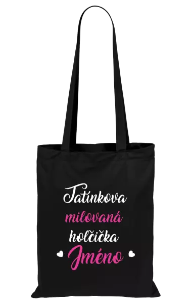 Látková taška Tatínkova milovaná holčička