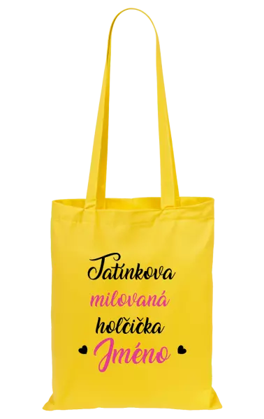 Látková taška Tatínkova milovaná holčička