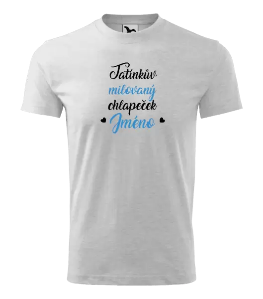 Dětské tričko Tatínkův milovaný chlapeček