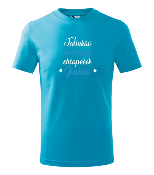 Dětské tričko Tatínkův milovaný chlapeček