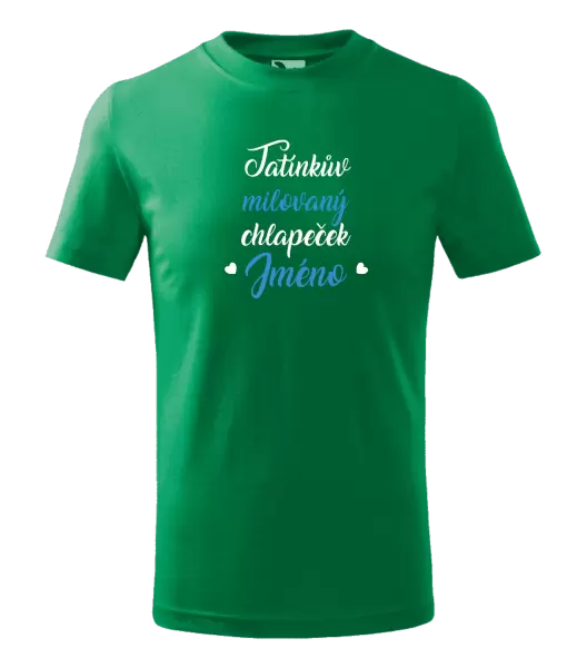 Dětské tričko Tatínkův milovaný chlapeček