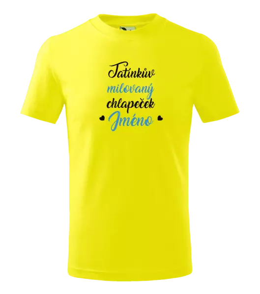 Dětské tričko Tatínkův milovaný chlapeček