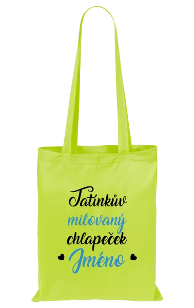 Látková taška Tatínkův milovaný chlapeček